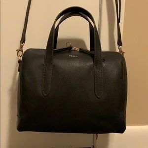 Fossil Haley Satchel Black